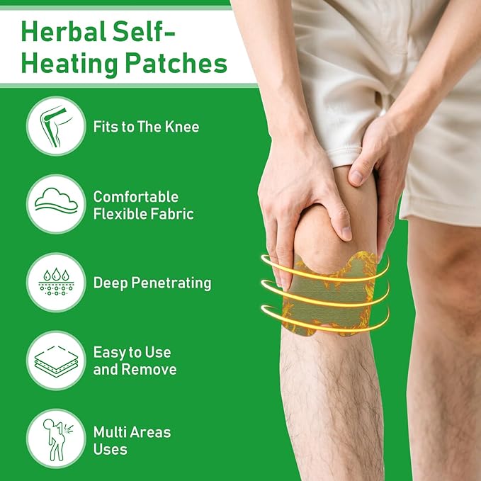 Knee Pain Relief Patch (Pack of 10) designed for soothing warmth and everyday joint comfort