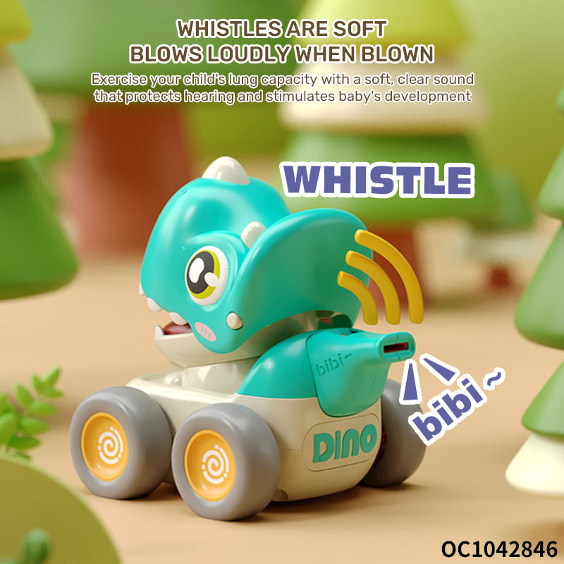 Press & Go Whistle Animals Car Toy