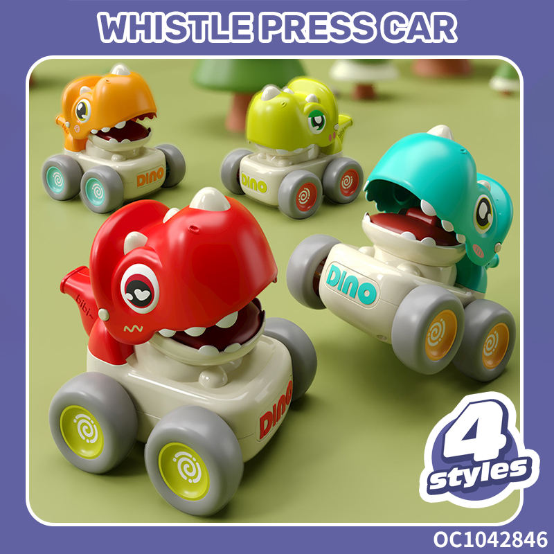 Press & Go Whistle Animals Car Toy